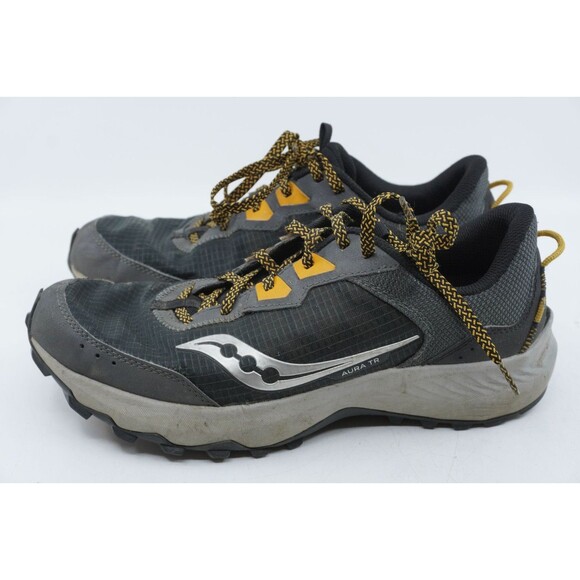 Saucony Trail Running Shoes Mens 10.5 Gray Aura TR Trail Sneakers Lightweight main image 6